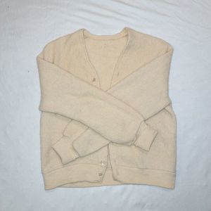 Vintage • Yellow wool cardigan